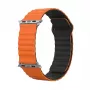 Opaska GUAN Premium do Apple Watch 38/40/41/42 mm — pomarańczowo-czarna