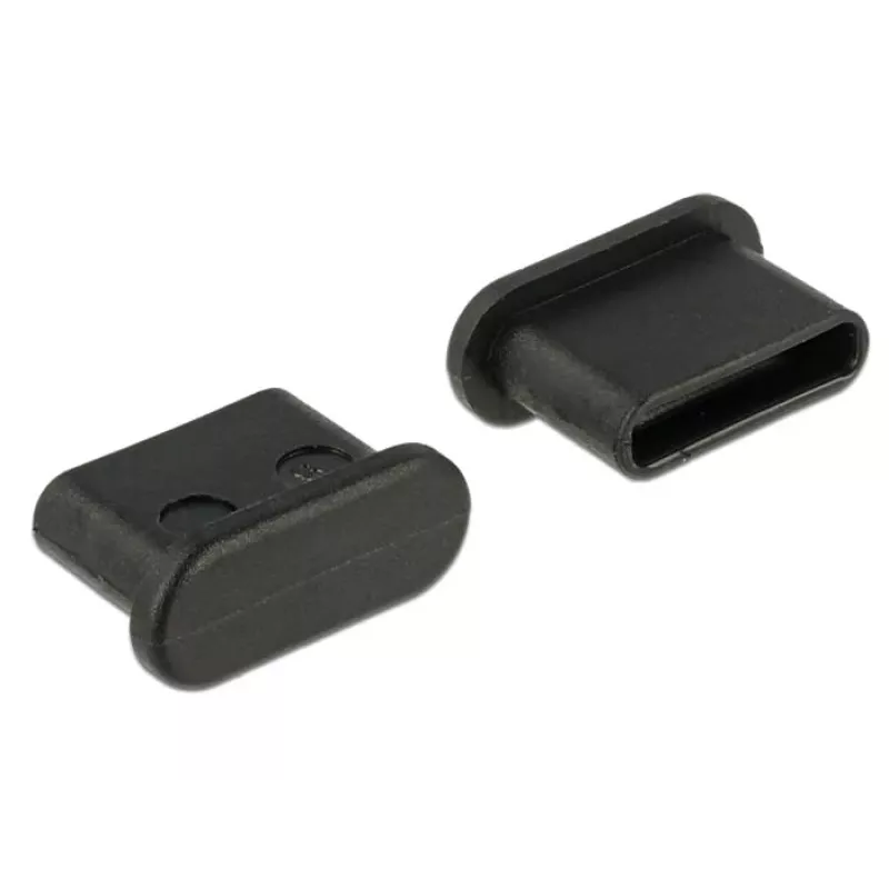 Socket safety cover DeLOCK 64014 USB Type-C Czarny 10 pcs