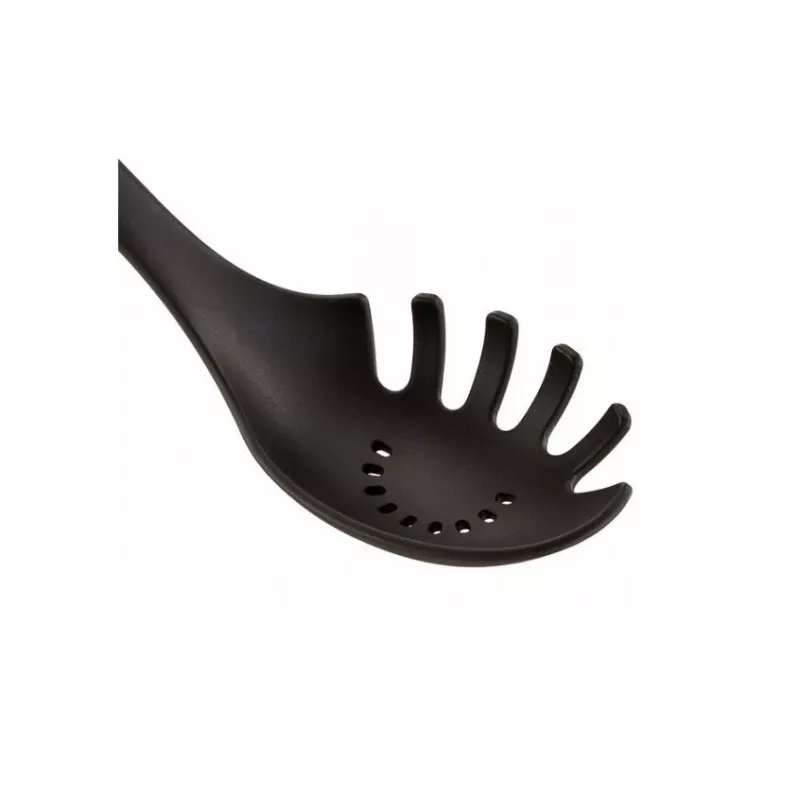 Łyżka do makaronu Tefal K20602, silikonowa, odporna na ciepło do 220°C, czarna, uchwyt TPR
