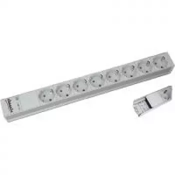 Bachmann 333.416 – listwa zasilająca 1U 8 gniazd AC szaro-srebrna