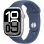 Apple Watch Series 10 GPS 46 mm srebrna aluminiowa koperta z paskiem Denim