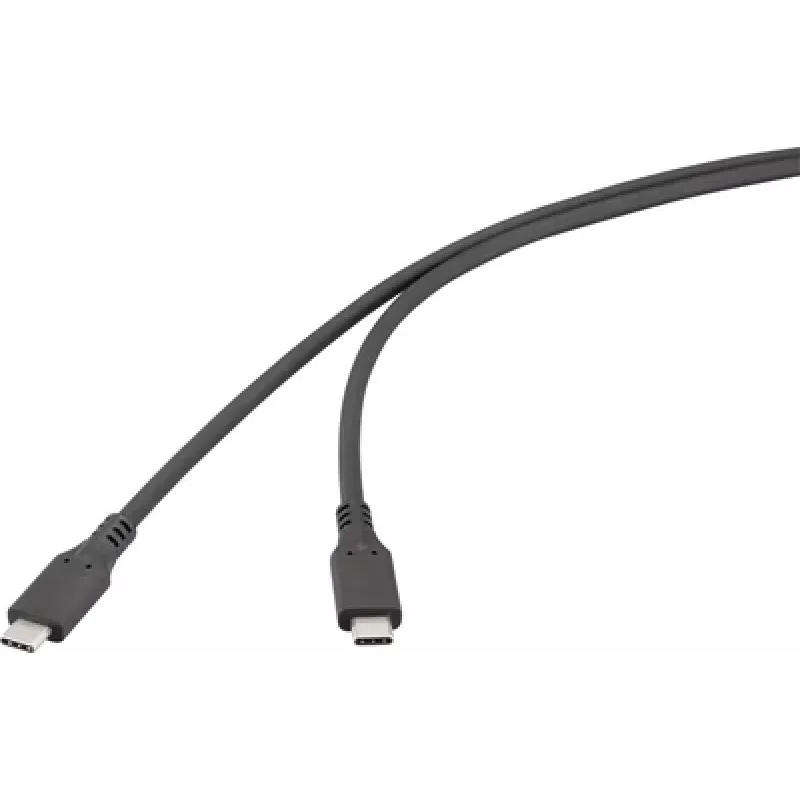 Kabel USB Renkforce USB4 USB-C wtyk czarny RF-6830438 (RF-6830438)