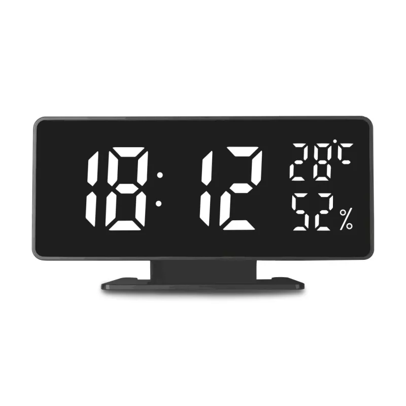 Cyfrowy budzik LED GreenBlue GB395 z wyświetlaczem temperatury