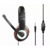 Przewodowy zestaw słuchawkowy do gier GEMBIRD MHS-03-BKRD — binauralny, wokółuszny, 3,5 mm, kabel 1,8 m, czerwono-czarny