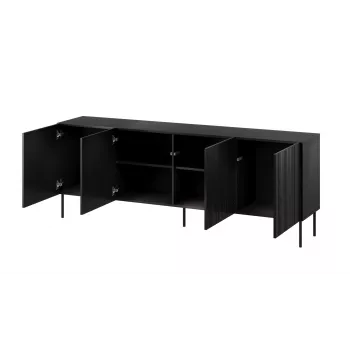 Cama komoda ISLA 200x40x75 matowy czarny