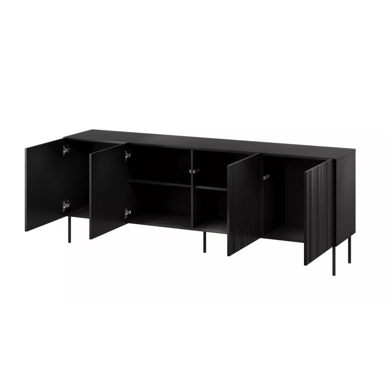 Cama komoda ISLA 200x40x75 matowy czarny