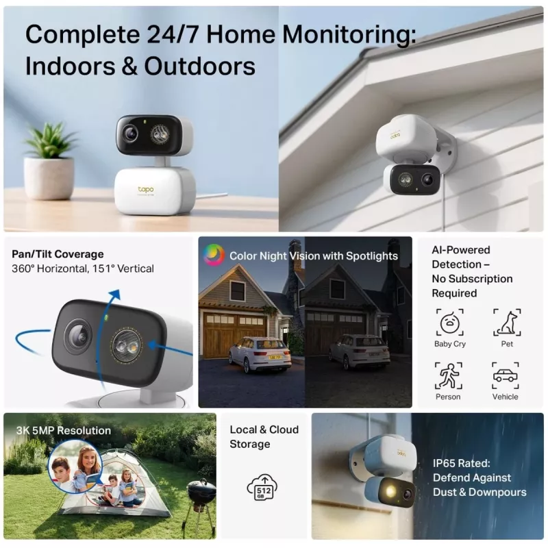 TP-Link Tapo C236 Kamera monitoringu sieciowego zewnętrzna/wewnętrzna 2304 x 1296