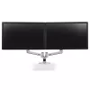 ERGOTRON LX Podwójne ramię Side-by-Side srebrny polerowany aluminium