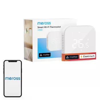 Inteligentny termostat Meross MTS215MA (Wi‑Fi, Matter, EU) do sterowania ogrzewaniem domowym