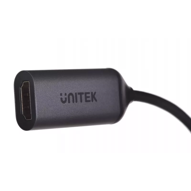 UNITEK V1420A Przejściówka wideo 0,15 m USB Type-C HDMI Szary
