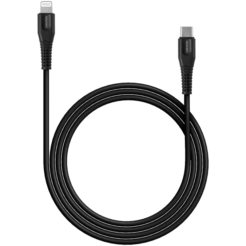 Kabel CANYON MFI-4 Type-C na Lightning 1,2m Czarny