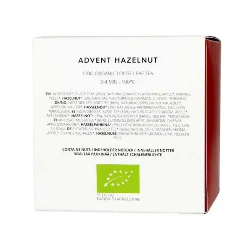 Czarna herbata liściasta Advent Hazelnut 100g - Teministeriet
