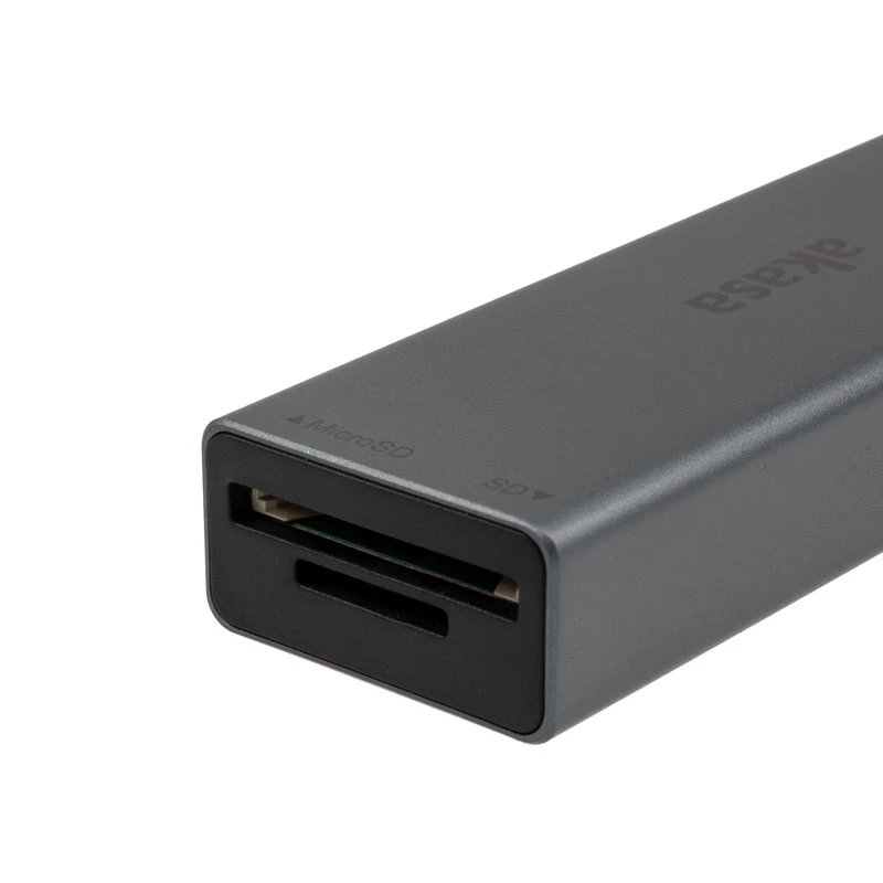 Czytnik kart Akasa AK-CR-09BK USB 2.0 Type-C szary