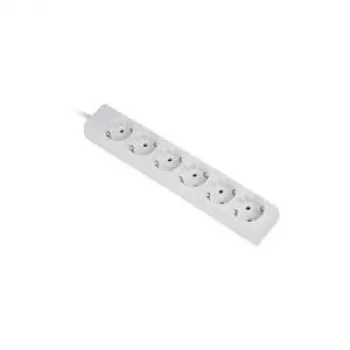 Hama 00030529 przedłużacz sieciowy 1,4 m 6 gniazd AC biały