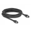 Delock - Kabel sieciowy - RJ-45 (M) do RJ-45 (M) - 5,0 m - 7,5 mm - S/FTP - CAT 8.1 - bezhalogenowy, Snagless, do 40 Gb/s szybkości transmisji danych - czarny (80236)