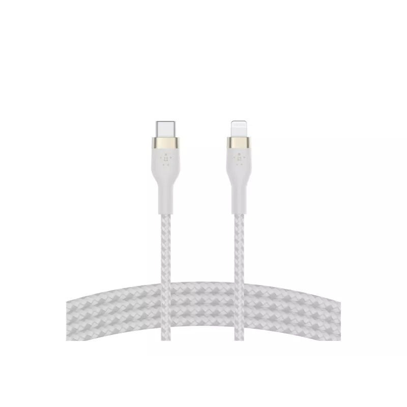 Belkin BOOST CHARGE - Lightning-Kabel - 24 pin USB-C männlich zu Lightning männlich - 2 m - weiß - für Apple iPad/iPhone/iPod (Lightning)