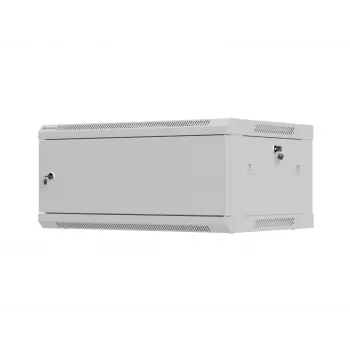 Szafa instalacyjna wisząca 19 cali LANBERG WF01-6404-00S 4U 600×450 mm, szara