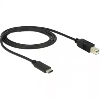 Kabel USB DeLOCK 83601 USB 2.0 1m USB C USB B Czarny