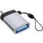 Microconnect USB3.0ACFB-KEY kabel zmieniarka płci USB C USB A Czarny, Srebrny
