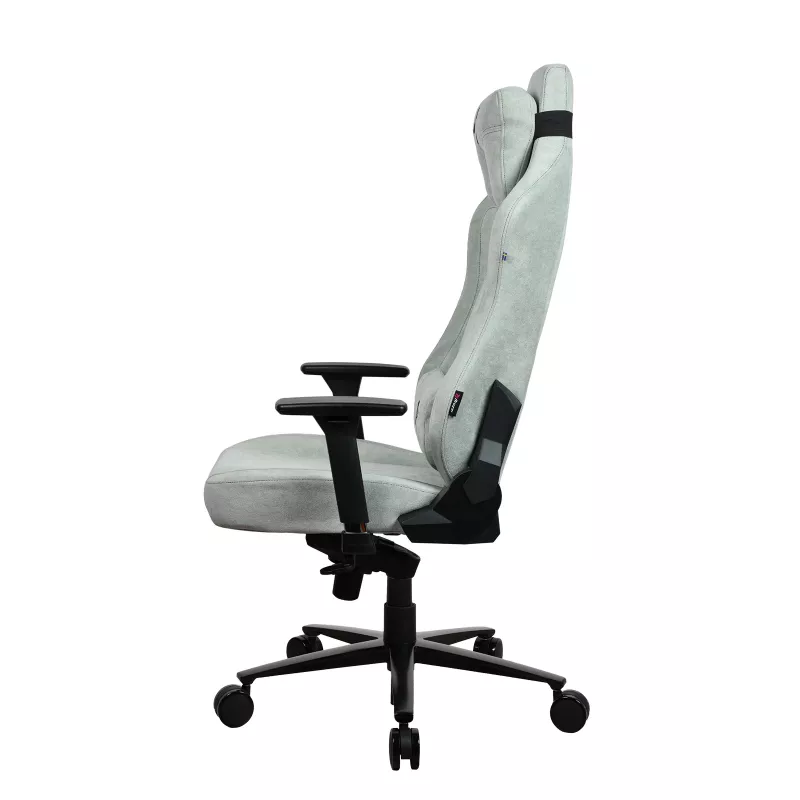 Fotel gamingowy Arozzi Vernazza SoftFabric Pearl zielony — ergonomiczny fotel gamingowy, miękka tkanina