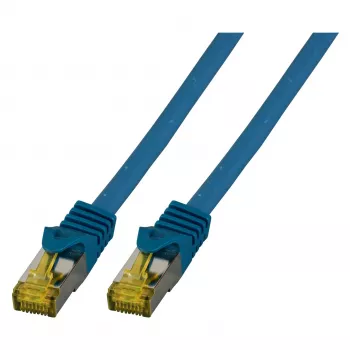 Kabel krosowy EFB-Elektronik RJ45 Kat.6A S/FTP LSZH Kat.7 Surowy niebieski 1,5 m Producent: EFB Elektronik (MK7001.1,5BL)