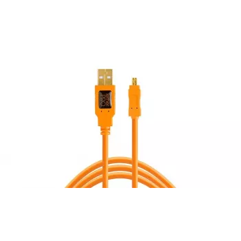 Tether Tools CU8015-ORG - 4,6 m - USB A - Mini-USB B - USB 2.0 - Pomarańczowy