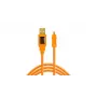 Tether Tools CU8015-ORG - 4,6 m - USB A - Mini-USB B - USB 2.0 - Pomarańczowy