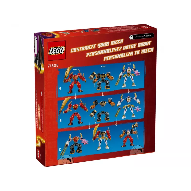 Zestaw LEGO NINJAGO 71808 — 322 elementy, 4 minifigurki, wysokość 160 mm, wiek 7+
