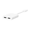 Belkin F7U081BTWH koncentrator interfejsu USB Type-C Biały