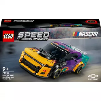 Klocki konstrukcyjne LEGO Speed Champions 76935 NASCAR Next Gen Chevrolet Camaro ZL1, 328 elementów, 1 minifigurka, wiek 9+