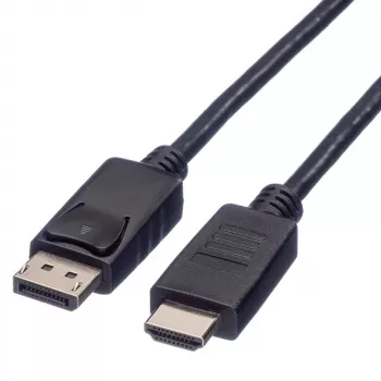 ROLINE - Adapterkabel - DisplayPort männlich zu HDMI männlich - 4.5 m - abgeschirmt - Schwarz (11.04.5783)