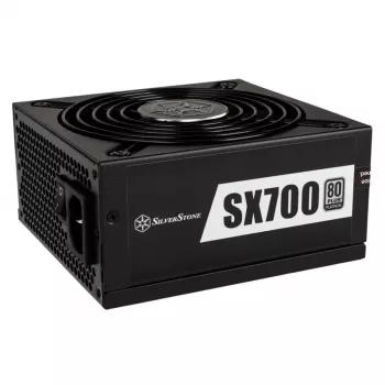 SilverStone SFX Series SX700-LPT - V1.1 - Zasilacz (wewnętrzny) - ATX12V 2.4/ EPS12V / SFX-L - 80 PLUS Platinum - AC 120/230 V - 700 Watt - aktywny PFC - Czarny