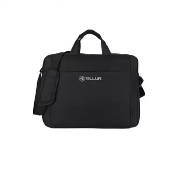 Torba na laptopa Tellur TLL611312 do laptopów 15,6-calowych, Cozy Czarny, wyściełana komora, kieszenie zapinane na zamek