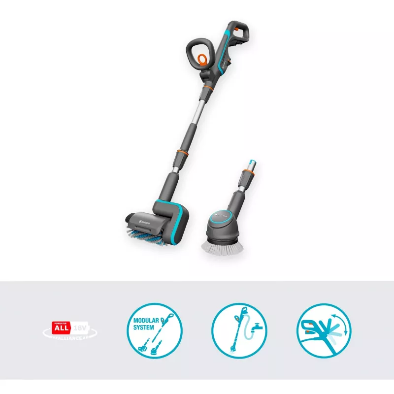 Elektryczna myjka do patio GARDENA 14842-55 18V bateria lekka konstrukcja