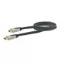 Kabel HDMI SCHWAIGER HDM0150G 063 — 1,5 m, HDMI Typ A męski–męski, pozłacane styki, czarny/szary