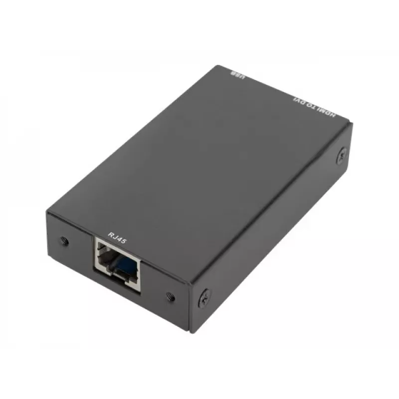 Klucz sprzętowy Digitus DVI do modułowych konsol KVM RJ45 na DVI Czarny 1080p