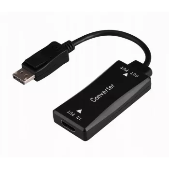 Adapter kabla wideo GEMBIRD A-HDMIF30-DPM-01 HDMI Typu A na DisplayPort 0,15 m Czarny