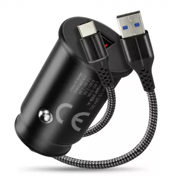 Ładowarka samochodowa everActive CC-15QC QC3.0 18W 1x USB z kablem