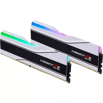 DIMM 32 GB DDR5-6000 (2x 16 GB) Dual-Kit, pamięć biała, F5-6000J2636H16GX2-TZ5NRW, Trident Z5 NEO RGB, AMD EXPO
