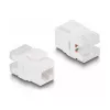DeLOCK Keystone LSA Set RJ45 RJ11 Cat.6 czarny uchwyt zatrzaskowy