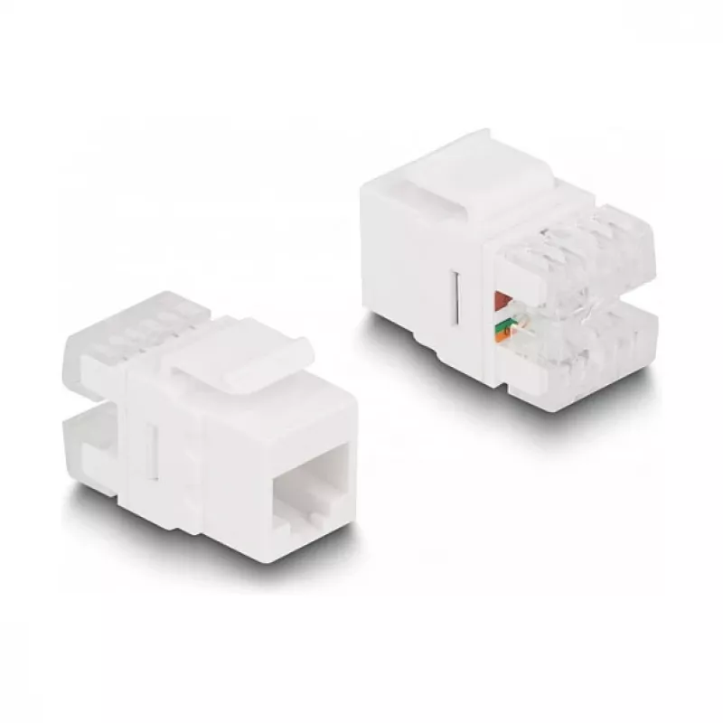 DeLOCK Keystone LSA Set RJ45 RJ11 Cat.6 czarny uchwyt zatrzaskowy