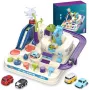 Zestaw toru wyścigowego Extralink TOYS — zestaw inteligentnych samochodów, modułowe elementy toru, pojazdy zasilane bateriami