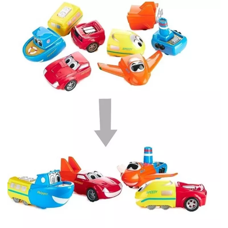 Zestaw pojazdów Popular Playthings Mix or Match Junior 1 Wielokolorowy