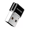 Baseus Adapter USB męski na Type-C żeński Czarny