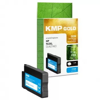 Wkład KMP GOLD HP 963XL (3JA27AE) cyjan