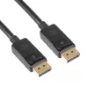 Kabel DisplayPort Akyga AK-AV-10, męski–męski, pozłacane wtyki, 1,8 m, czarny