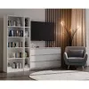 top e shop regał REGAŁ R25 25 cm biały — jednosekcyjny regał na książki
