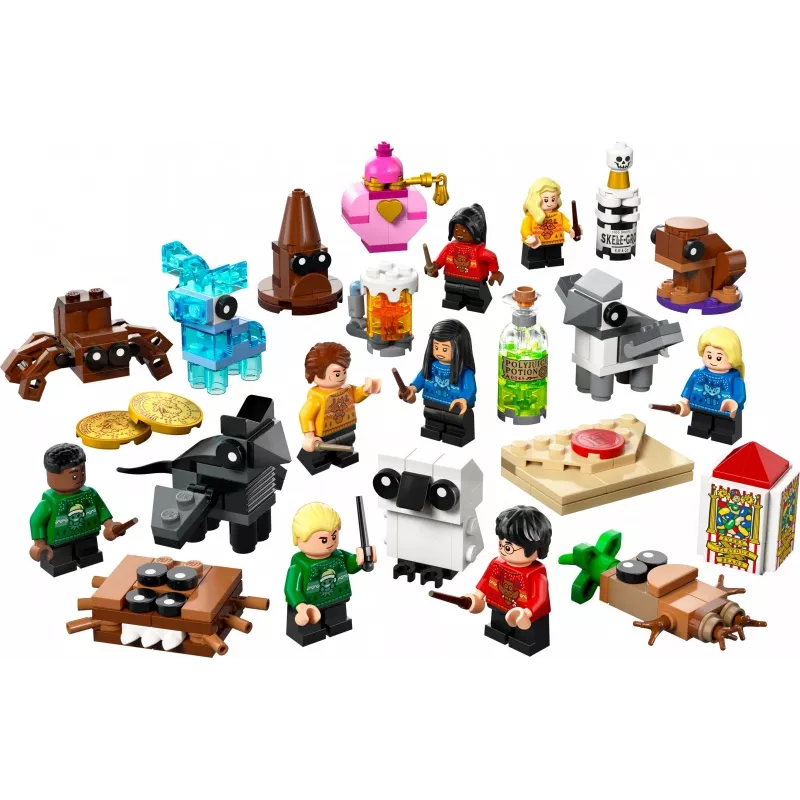 Zabawka konstrukcyjna LEGO Harry Potter Kalendarz adwentowy 2025 zestaw 76456 — 278 elementów, 8 minifigurek, wiek 7+