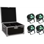 Zestaw LED PAR EUROLITE 20000846 — 4 reflektory, każdy 3×8W QCL Spot