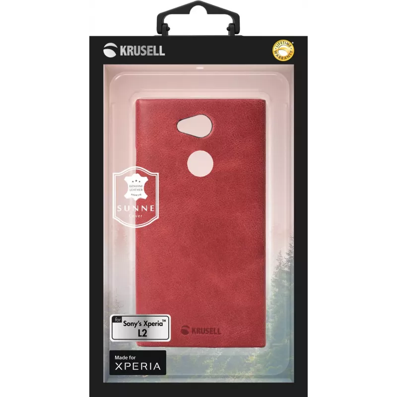 Cover Krusell SUNNE Sony Xperia L2 14 cm (5.5 inch) czerwony